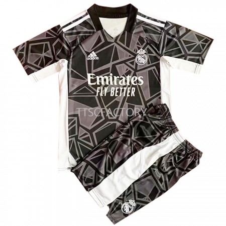 Fußballtrikots Real Madrid Torwart Kinder 2022-2023 Kurzarm Auswärts-trikot kaufen